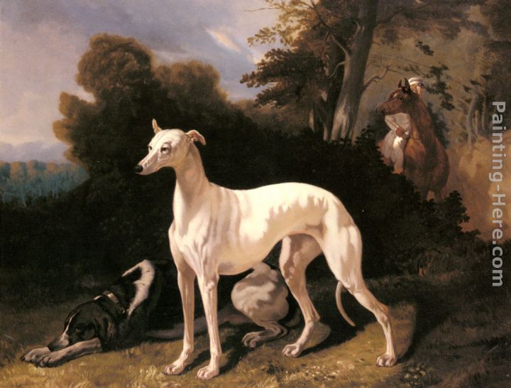 A Greyhound In An Extensive Landscape painting - Alfred Dedreux A Greyhound In An Extensive Landscape art painting